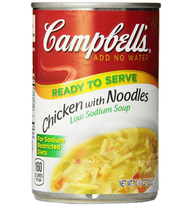 Campbell's Low Sodium Chicken with Noodles Soup 10.75 Ounce Cans