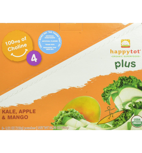 Happy Tot Organic Toddler Food Plus Kale Apple & Mango 4.22 Ounce