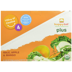 Happy Tot Organic Toddler Food Plus Kale Apple & Mango 4.22 Ounce