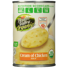 Health Valley Organic Soup Cream of Chicken 14.5 Ounce